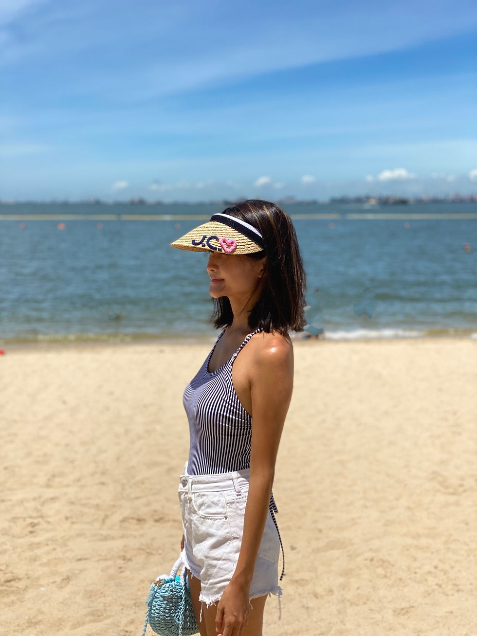 Thumbnail: {Visor} Personalized Headband Straw Visor