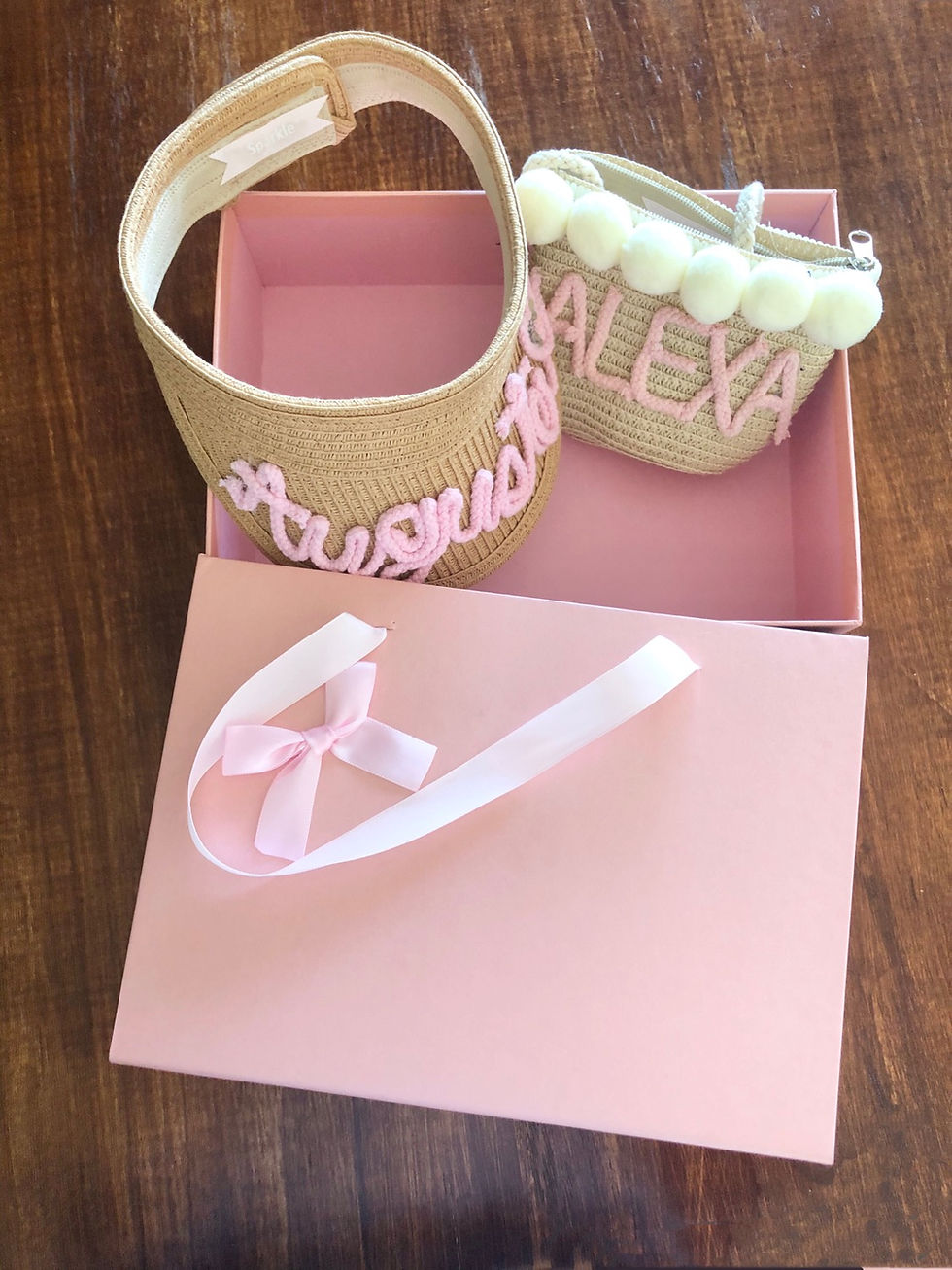 Thumbnail: 👧🏻{kids} Personalised straw purse  