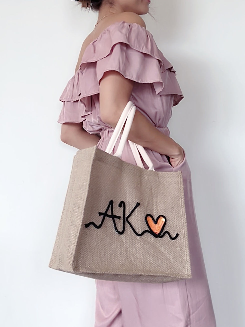 Thumbnail: {Shopping Tote} B5 Personalised initials 