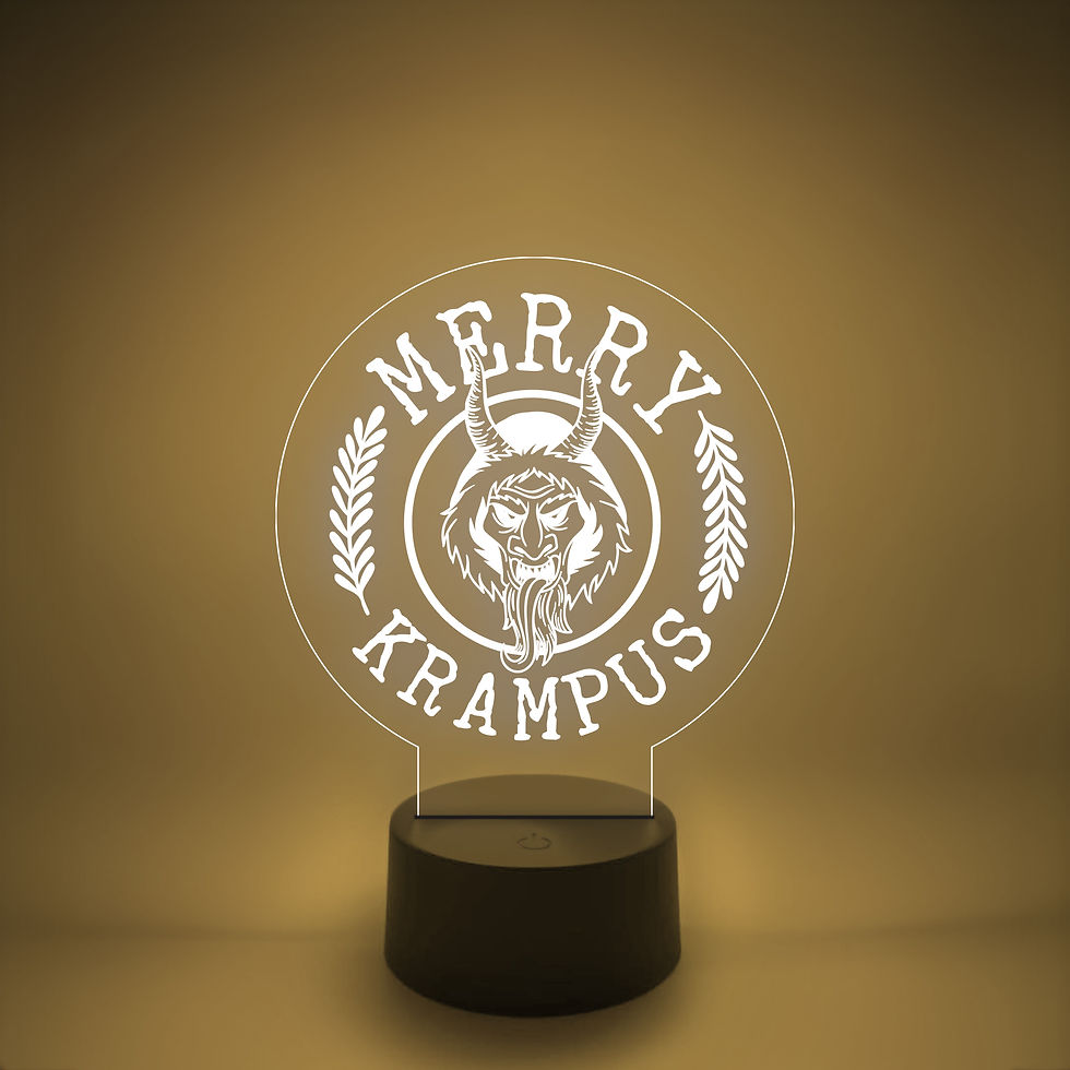 Thumbnail: Merry Krampus LED Lamp | A Glowing Twist on Festive Tradition