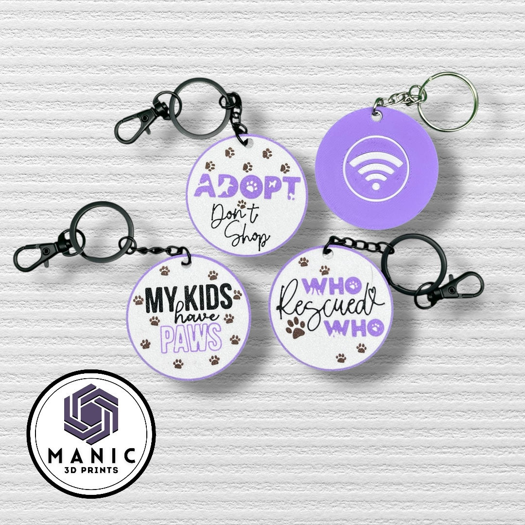 Dog Adoption/Rescue NFC Keychains