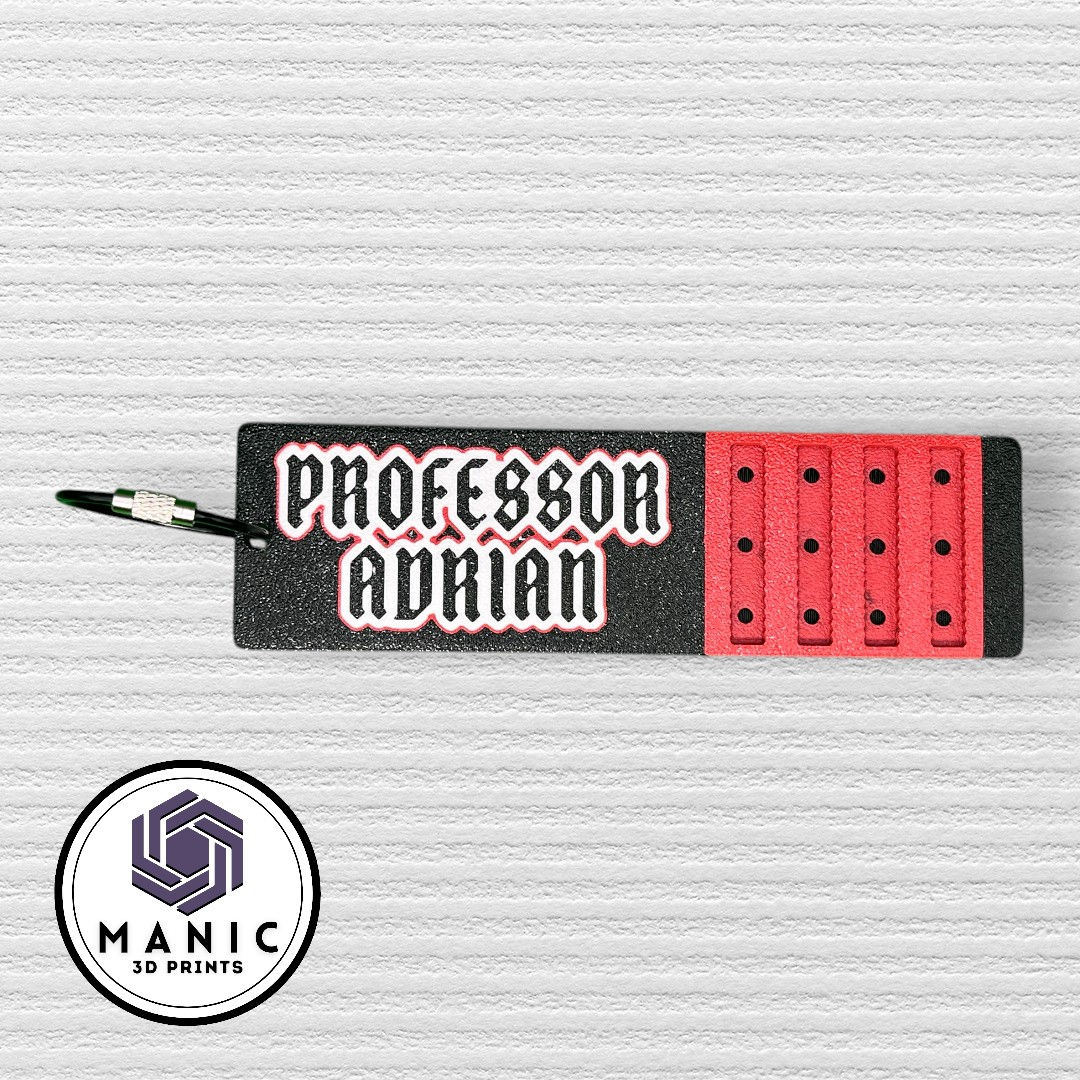 "The Guillotine" Custom BJJ Bag Tag with NFC Technology & Rank Stripes