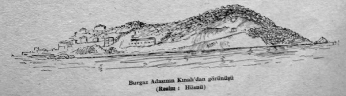 Burgaz Adasının Kınalı'dan görünüşü (Resim:Hüsnü)