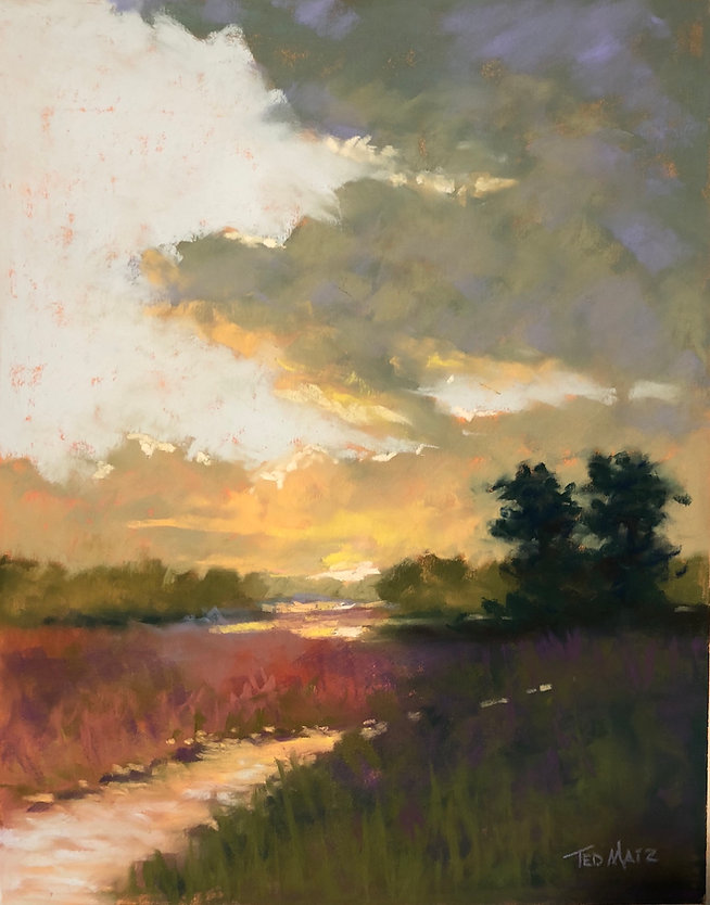 11 SUNSET AT SNOWFARM 14X11 Pastel $550 copy 2.jpeg