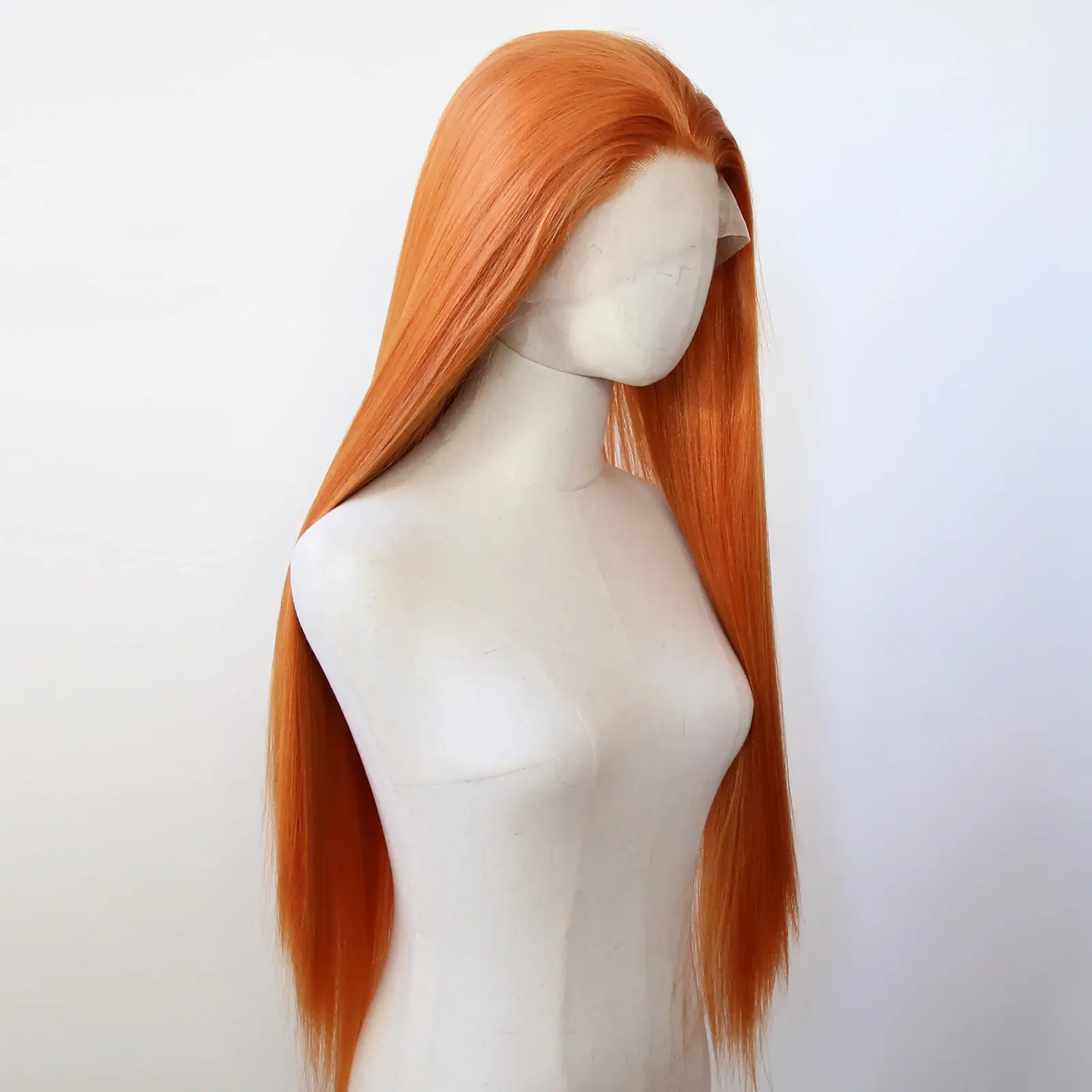 Ginger Orange Wig Synthetic Lace Front Wig Long heat resistant