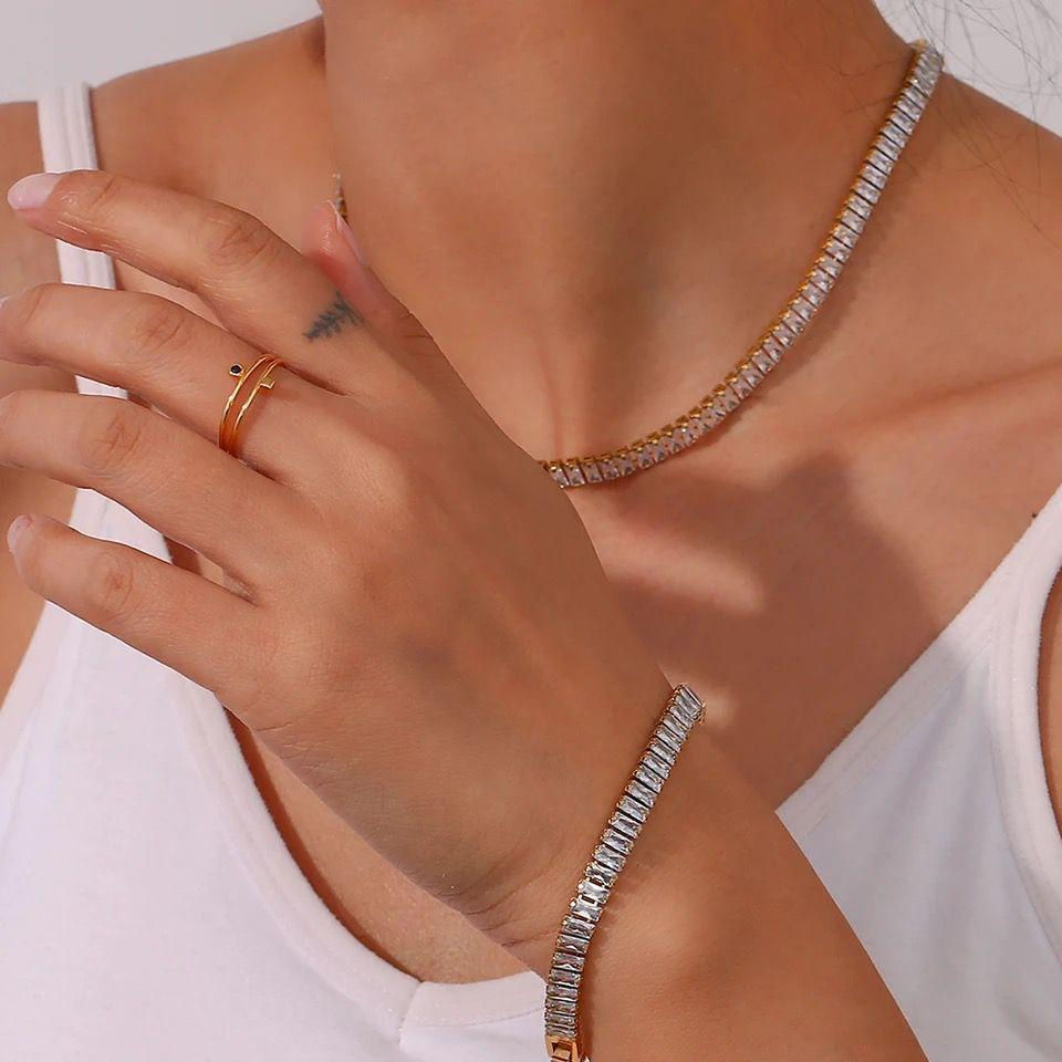 Miniatura: COLLAR DE CIRCONIAS