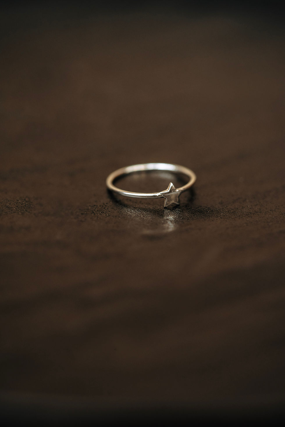 Sterling silver star night sky stacking ring by Forever Link