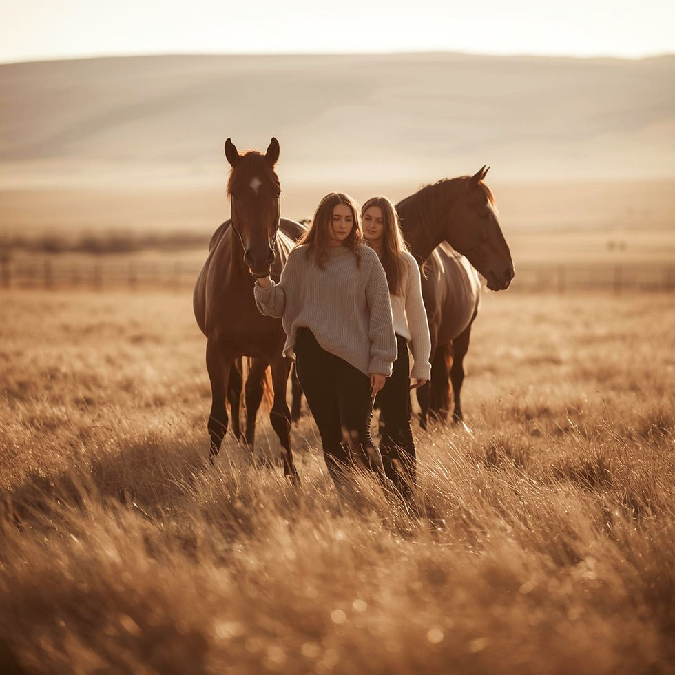 Working alongside horses during The Flow Experience for Women Session at SGA Stables in Grandview, Manitoba