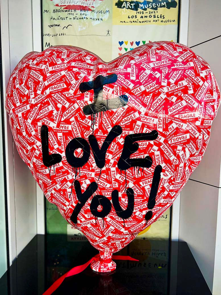 Heart Art from Mr Brainwash Art Museum in LA (2024)
