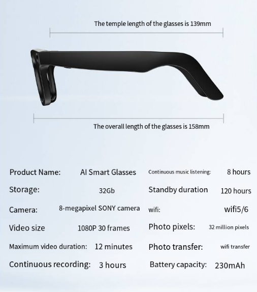 Thumbnail: AI Camera Smart Glasses