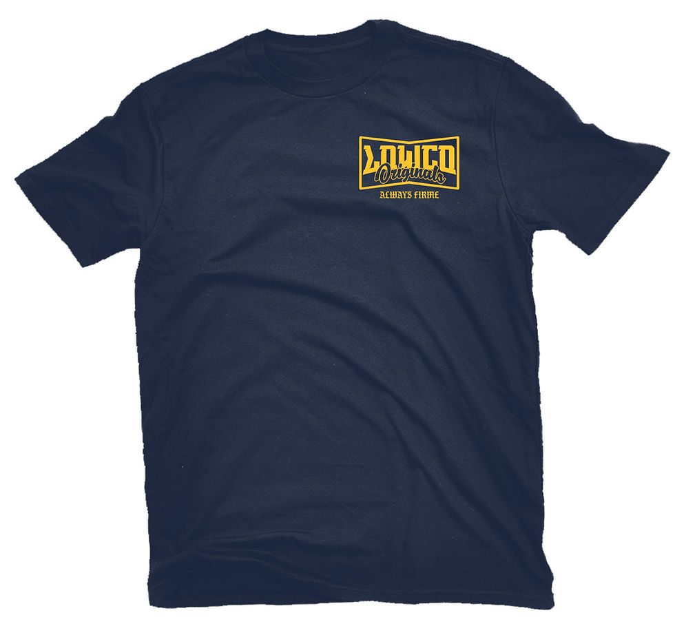 Thumbnail: Original Lowco Navy & Yellow Vicla Tee