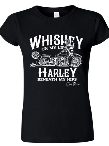 Whiskey Lips Round Neck Lowco
