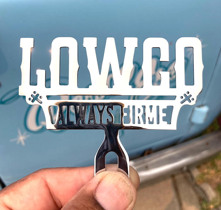 Vicla Firme License plate topper metal plaque