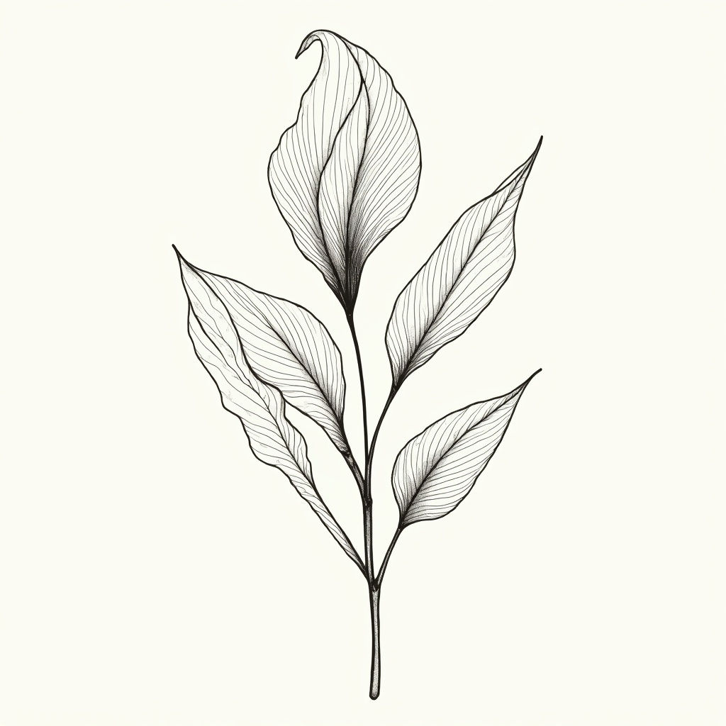 Botanical Line Art