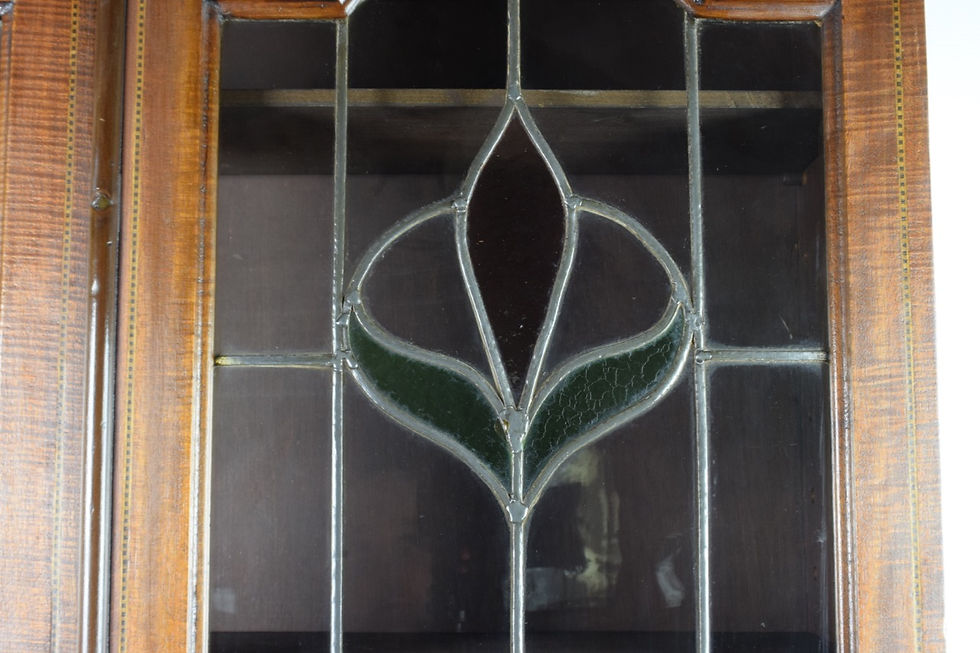 Miniatura: Vetrinetta con ribalta in mogano primi '900