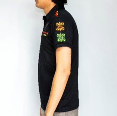 Miniatura: Playera Polo Negra de Mezcal Chocholteco