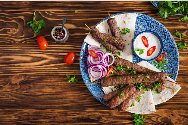 Arranged Food and Objects