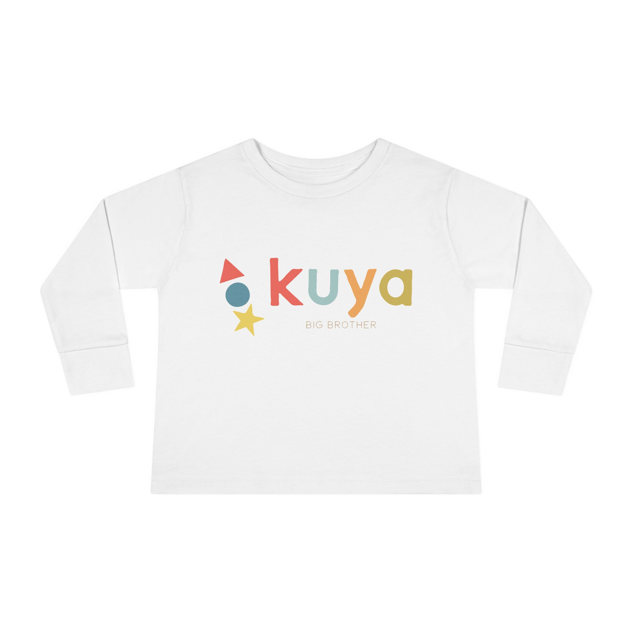 KUYA aka Big Brother Toddler Long Sleeve Tee - Cute and Comfy Shirt