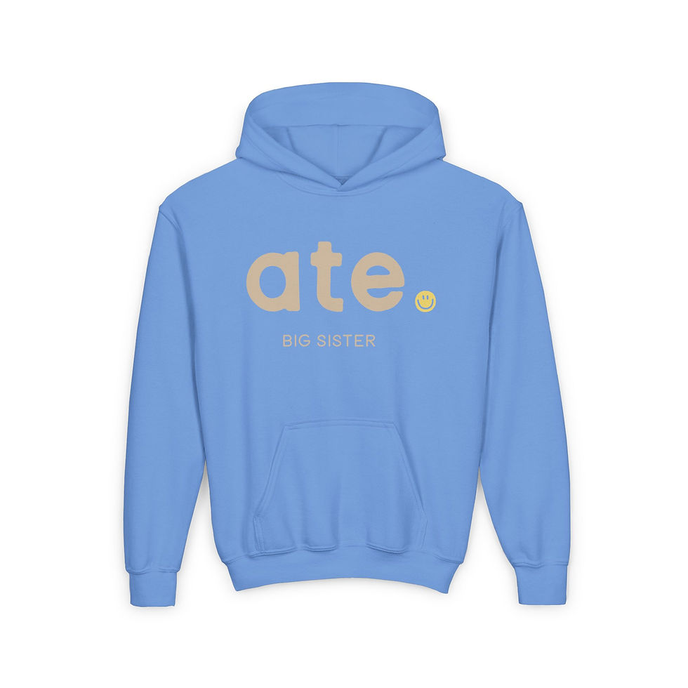 Thumbnail: ATE aka Big Sister Youth Heavy Blend Hooded Sweatshirt - Adorable Design