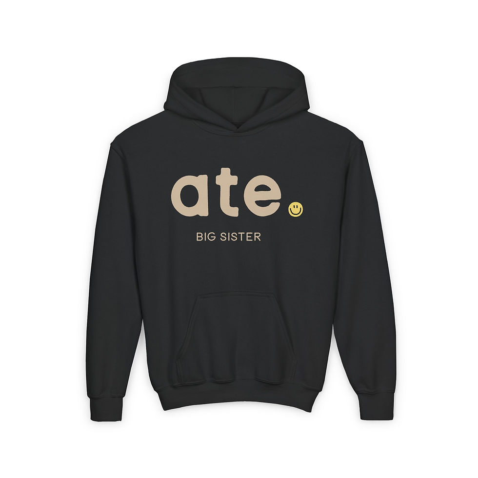 Thumbnail: ATE aka Big Sister Youth Heavy Blend Hooded Sweatshirt - Adorable Design