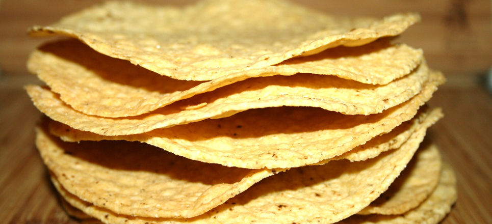 Tostadas de maíz estilo Jalísco