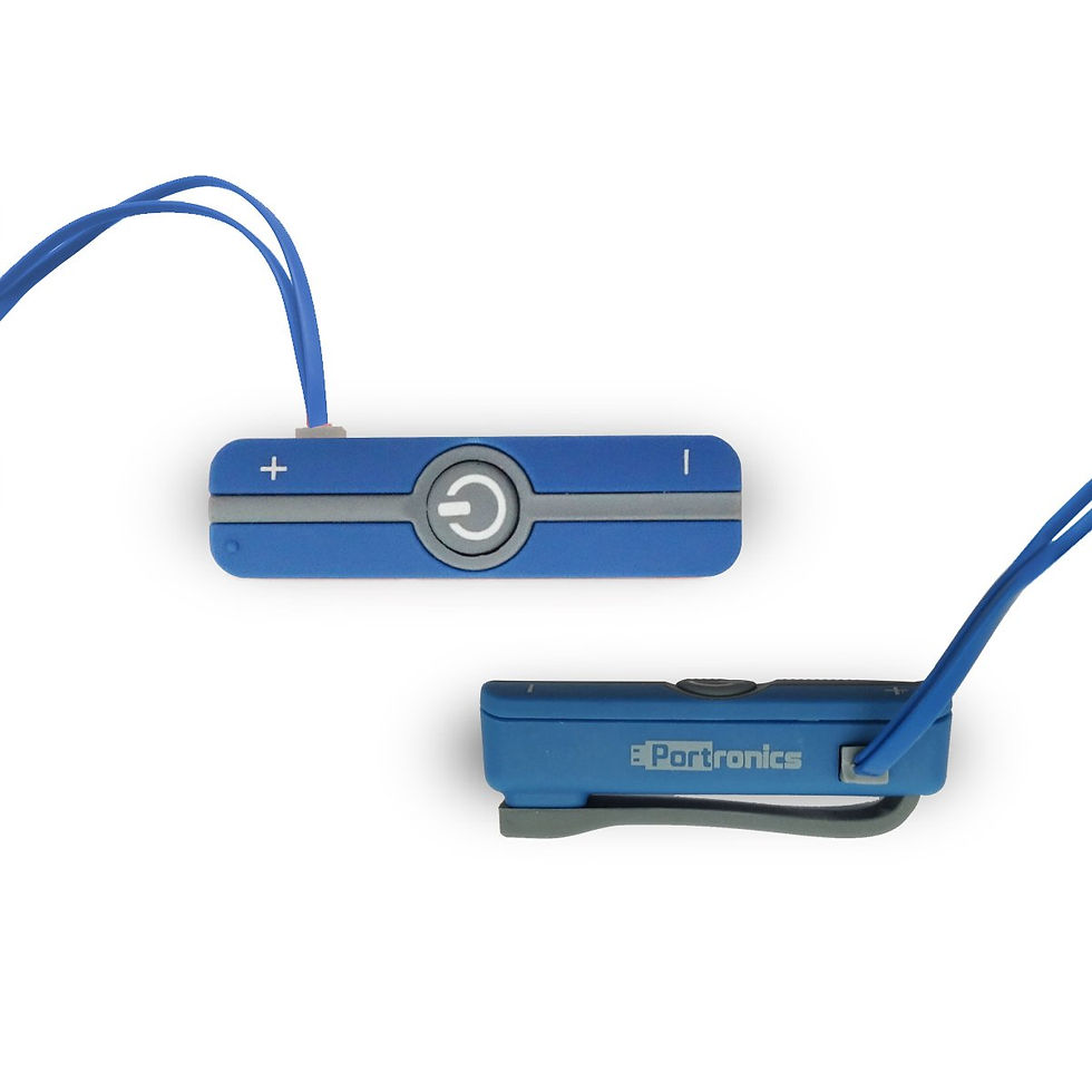 Thumbnail: Portronics POR-831 Harmonics 206 Inline in-Ear Bluetooth Stereo Earphone (BLUE)