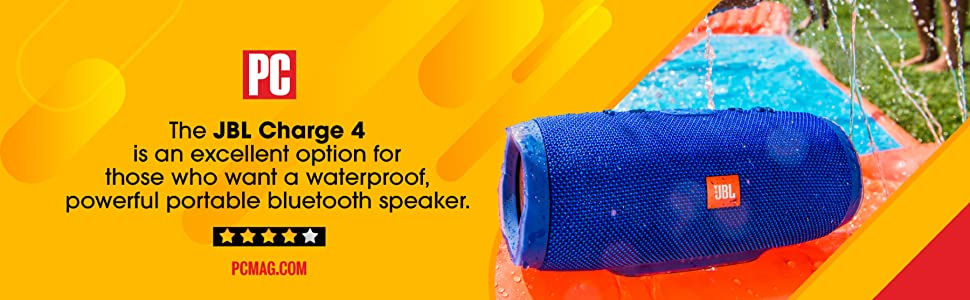 Thumbnail: JBL Charge 4 Powerful 30W IPX7 Waterproof Portable Bluetooth Speaker (BLUE)