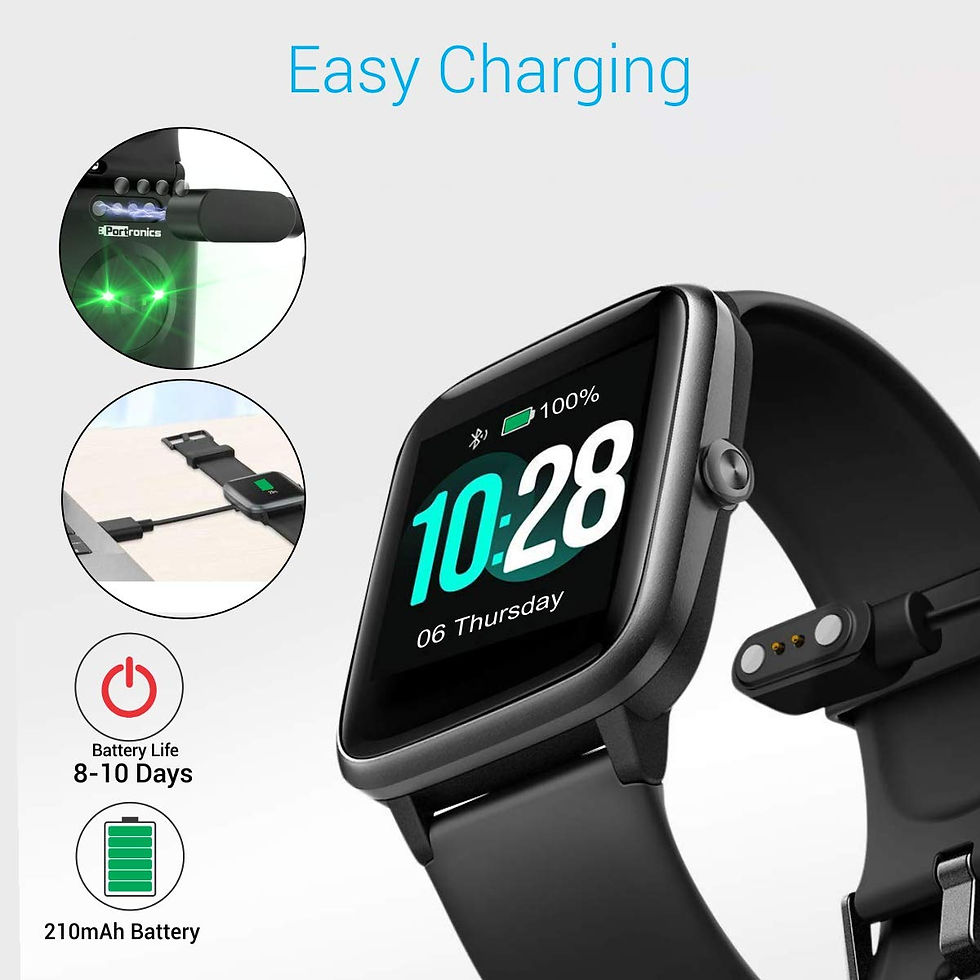 Thumbnail: Portronics YOGG Kronos-a Smart Watch Fitness Tracker, Touch Color Screen