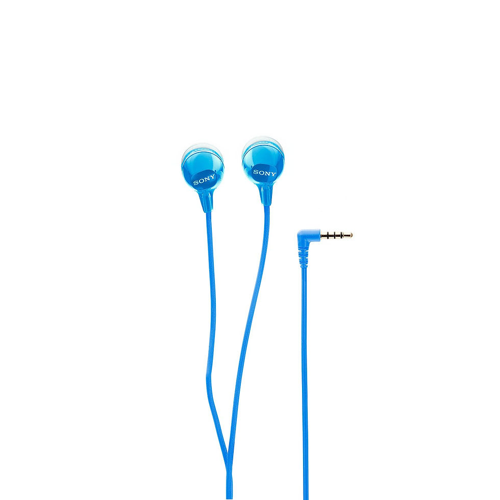 Thumbnail: Sony MDR-EX15AP In-Ear Stereo Headphones with Mic (Blue)