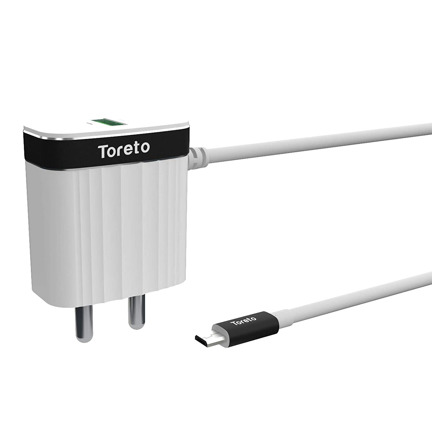 Toreto Charge-M, 510 Fast Charger Adapter 2.4A,Android with BIS Certification