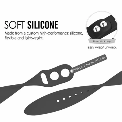 Thumbnail: Stuffcool Silicon iWatch Band 42-44mm -BLACK