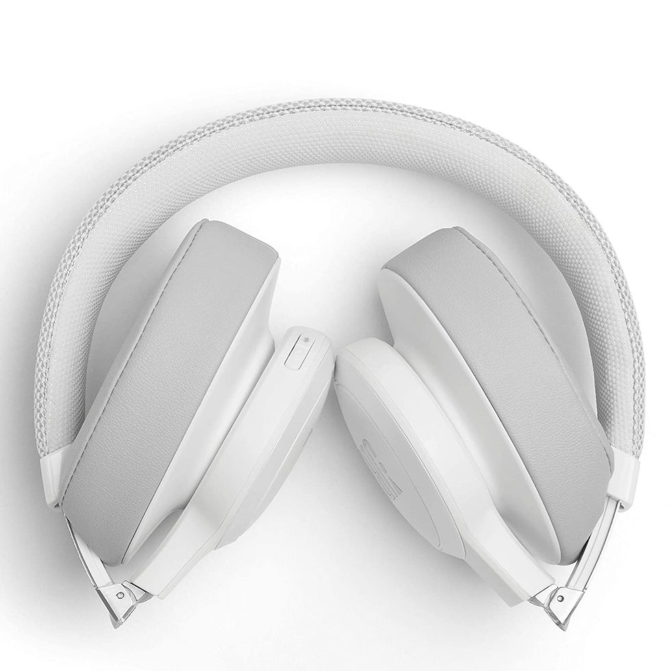 Thumbnail: JBL Live 500BT Wireless Over-Ear Voice Enabled Headphones with Alexa (White)
