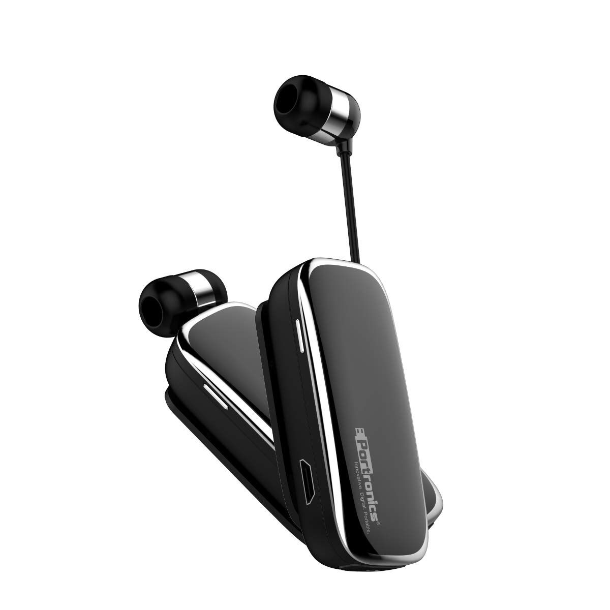 Portronics POR-205 Harmonics Klip III a Clip-On Retractable Bluetooth Headset