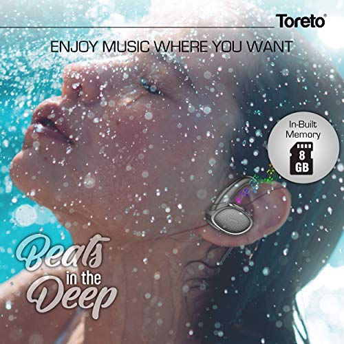 Thumbnail: Toreto WHIZZ Wireless Waterproof Headset with Mic and Inbuilt 8GB Memory-TOR 266