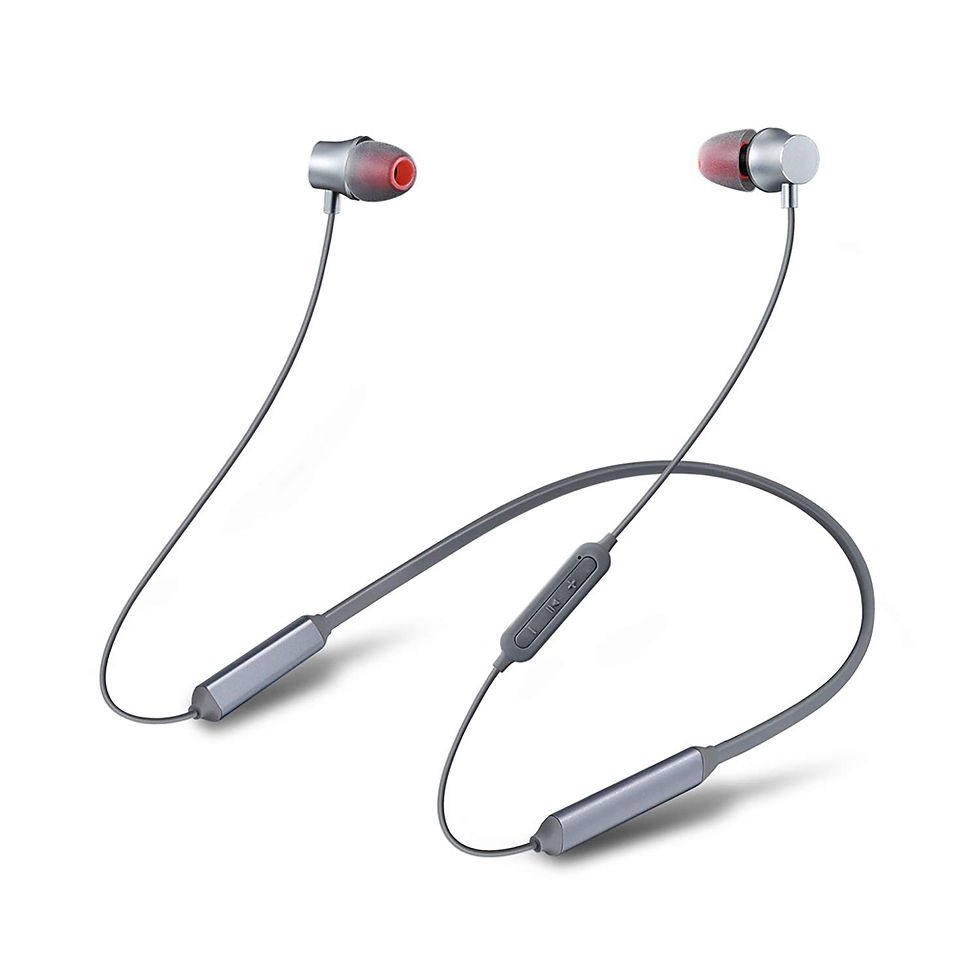 Gizmore GIZ MN208 Sporty Lite Wireless Neckband Earphones (Grey)