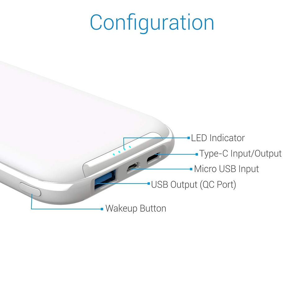 Thumbnail: Portronics Smart Power 10K 10000mAh Power Bank with 18W Fast Charging Type-C PD