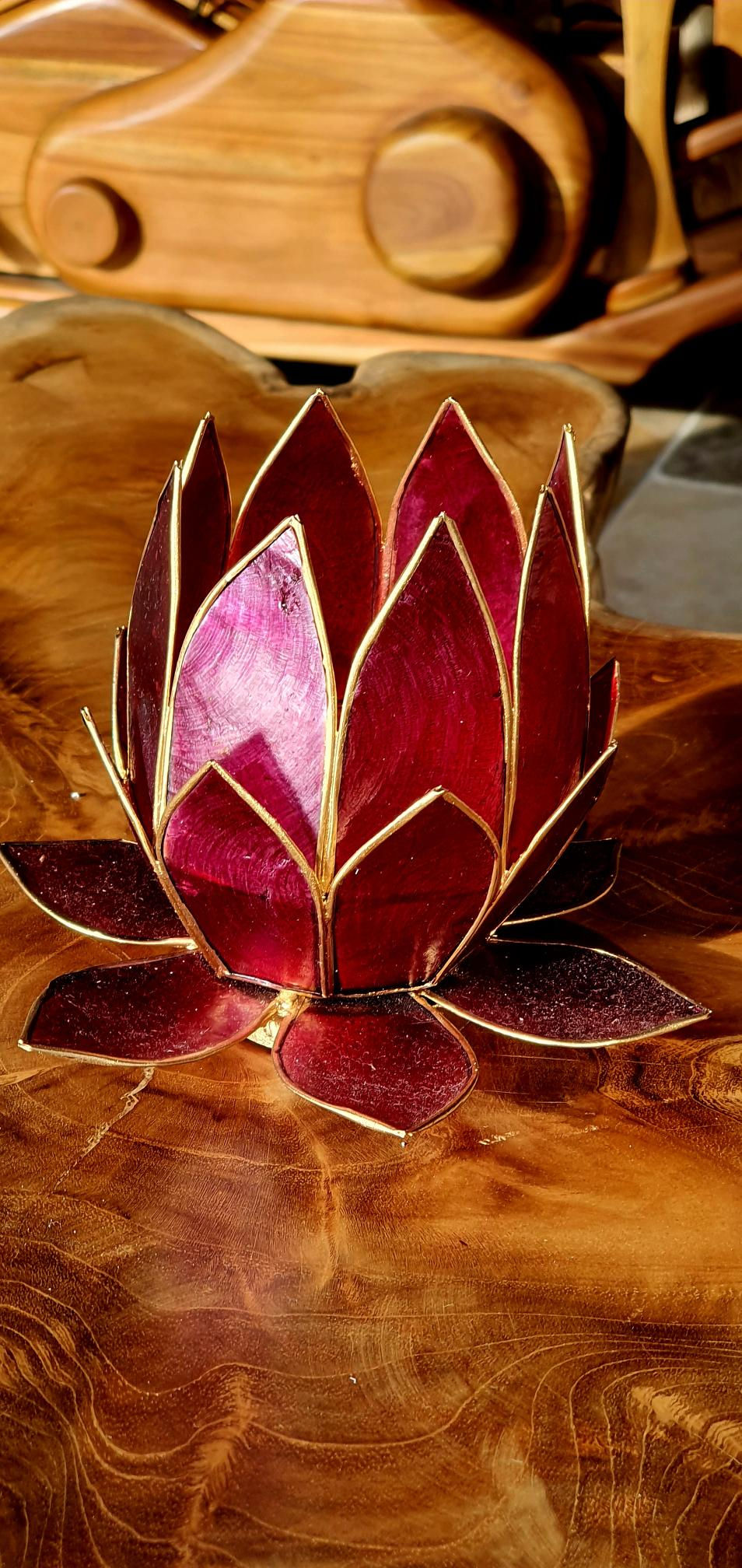 Miniature : Bougeoir Nénuphar Coquillage Navre