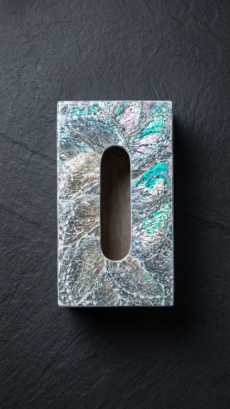 Miniature : Boite à tissue blanc