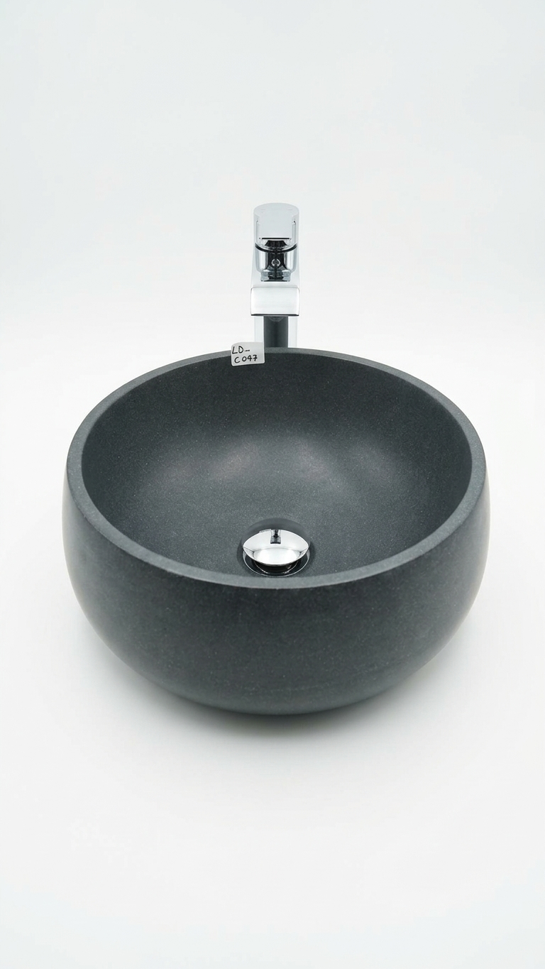 Miniature : Vasque ronde en Black Shanxi
