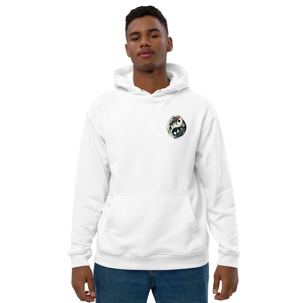 Thumbnail: Koi Fish Yin Yang in Color Premium eco hoodie