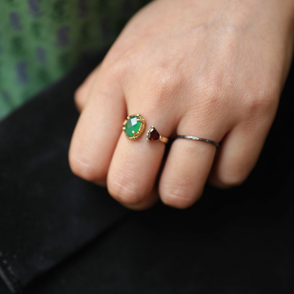 Green Onyx Ring