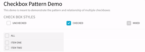 Check box pattern Code Example