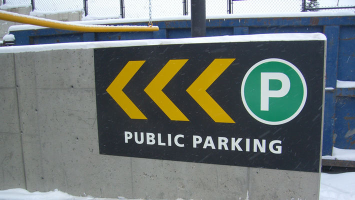 Parking Entrance Sign