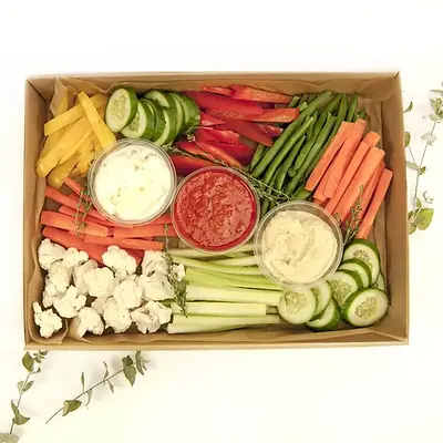 Garden Crudité & Dips Platter — Salt Wind Catering