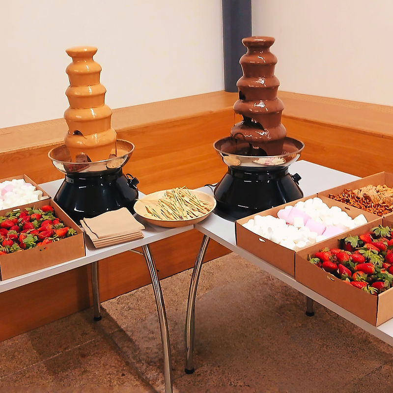 Small Chocolate Fountain Hire Cornwall by Salt Wind Catering