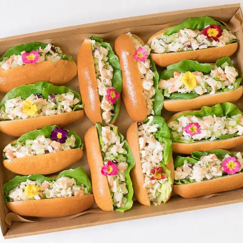 Signature Prawn & Lettuce Brioche Rolls by Salt Wind Catering