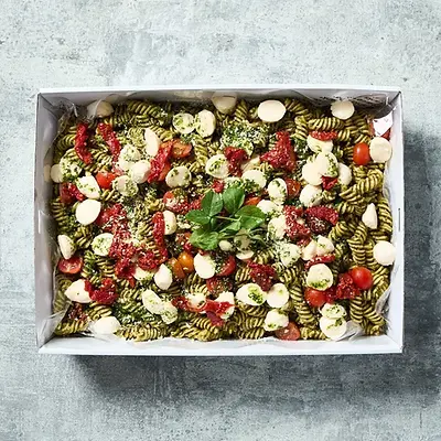 The Pesto Pasta, Tomato & Bocconcini Platter — Salt Wind Catering