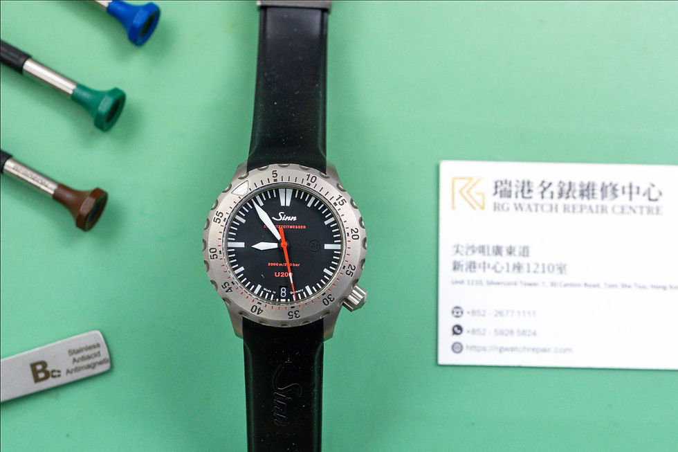 德國 Sinn U200 潛水錶維修 - 機芯全拆解洗油與防水保養