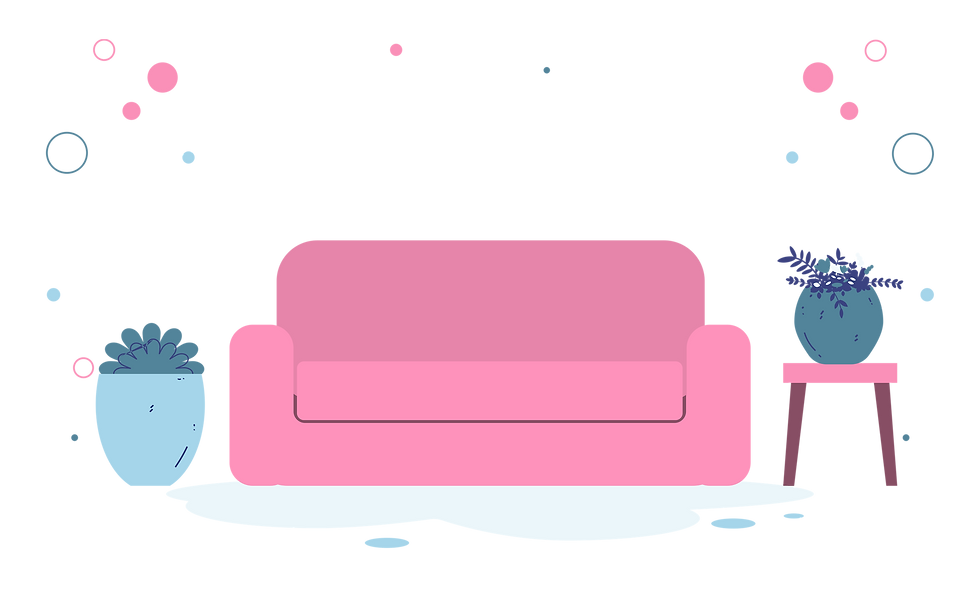 Illustration of a living room