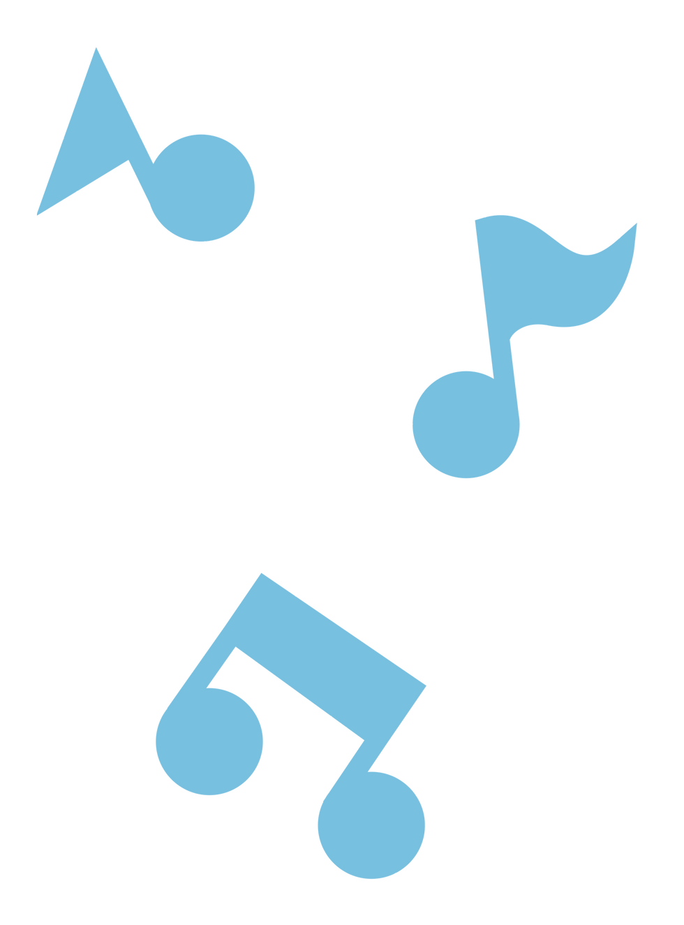 Illustration of musical notes